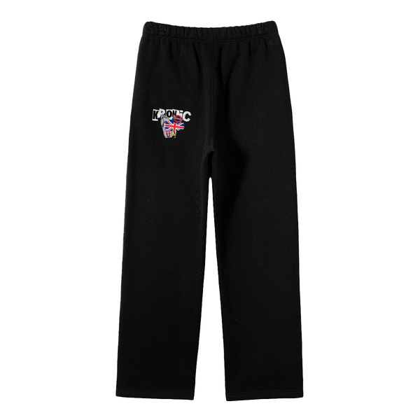 Unisex Solid Color Fleece Straight Leg Pants