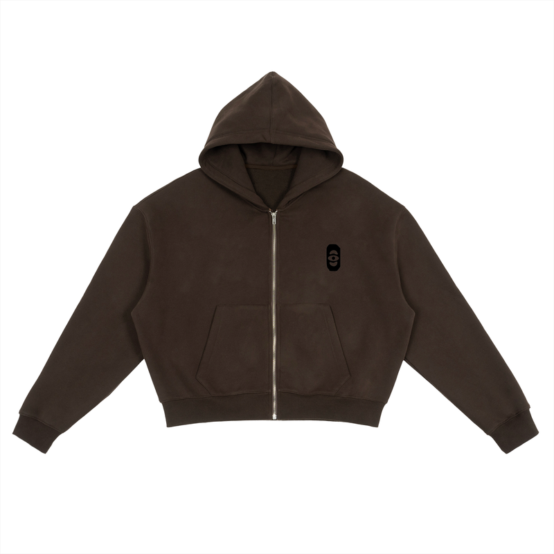 Kronic Eye Zip-Up Boxy Hoodie