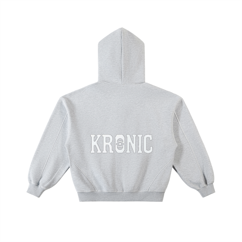 Kronic stitched Boxy Fleece Hoodie