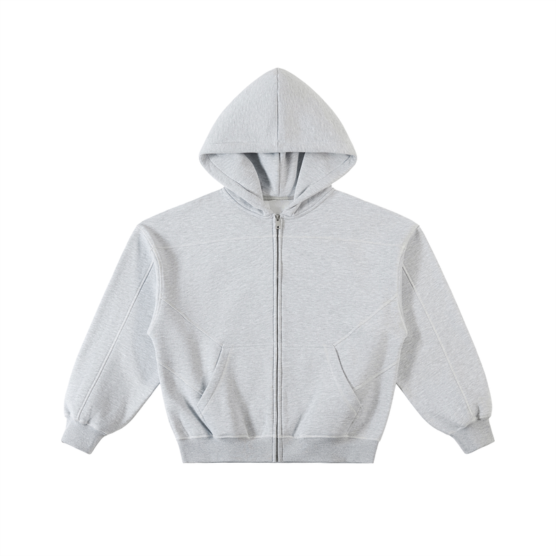 Kronic stitched Boxy Fleece Hoodie